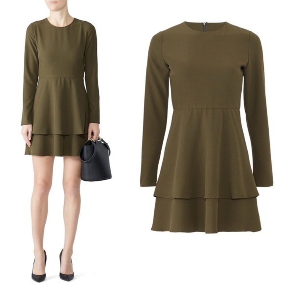 Hutch Olive Green Mini Dress